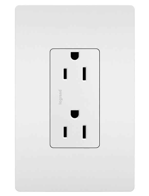 Pass & Seymour radiant® Tamper-Resistant Outlet, White