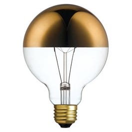 Oro Designer Globe Bulb, Gold, Incandescent, 220 Lumens, 40-Watts