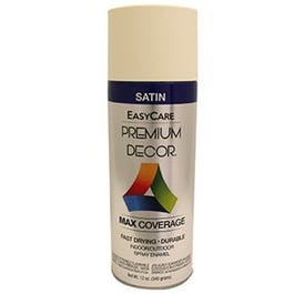 Premium Decor Spray Paint, Marshmallow Satin, 12-oz.