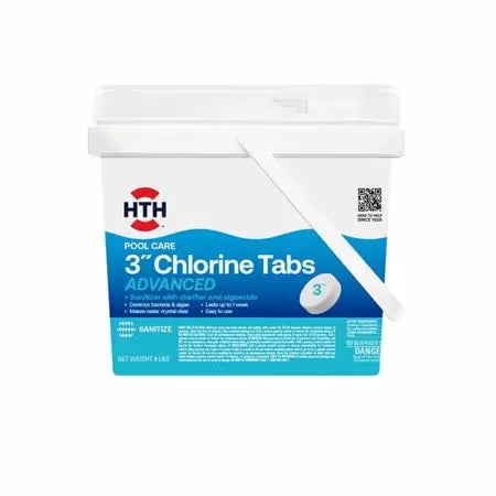HTH® Pool Care 3 Chlorine Tabs Advanced 8 lbs