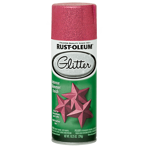 Rust-Oleum® Glitter Spray Paint Bright Pink (10.25 Oz, Bright Pink)