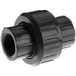 PVC Threaded Pipe Union, Gray, 1.25-In.