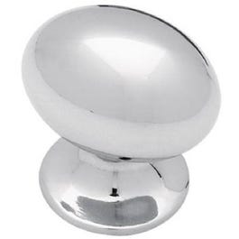 1-3/8-In. Chrome Football Cabinet Knob