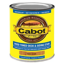 Wood-Toned Deck & Siding Stain, Cedar, Qt.