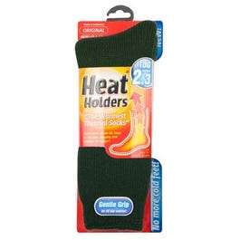 Thermal Socks, Forest Green, Men's Size 7-12