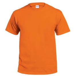 T-Shirt, Short-Sleeve, Safety Orange Cotton, XL