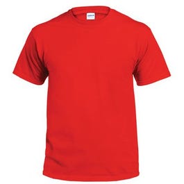 T-Shirt, Short-Sleeve, Red Cotton, Large