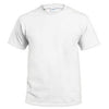 T-Shirt, Short-Sleeve, White Cotton, XXL