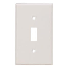 Steel Wall Plate, 1-Gang, 1-Toggle Opening, White