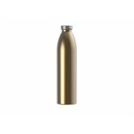 Retro Insulated Beverage Bottle, Stainless Steel, Gold, 32-oz.