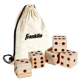 Wooden Dice With Carry Bag, 6-Pc.