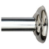 Shower Rod, Screw Mount, Chrome, 41 to 72-In.