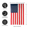 Evergreen American Garden Applique Flag