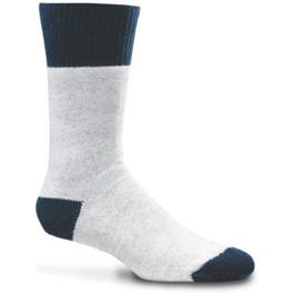 Work Socks, Gray & Navy, Men's XL