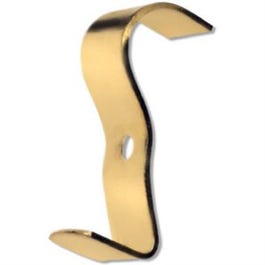 Wide Molding Hook, Brass-Plated, 2-Pc.