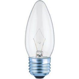 Torpedo Light Bulb, Clear, 365 Lumens, 40-Watt, 2-Pk.