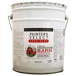 Speciality Barn & Fence Paint, Oil-Base, Gloss, White, 5-Gallons
