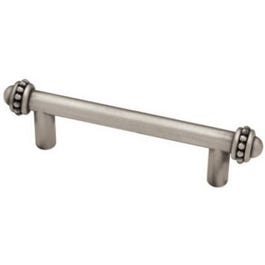 Satin Pewter Beaded Cabinet Pull, 3-In.