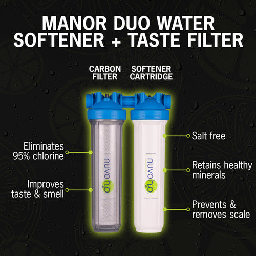 NuvoH2O Home Duo Water Softener + Taste Filter System