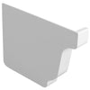 Repla K 5 In. Vinyl White Left Gutter End Cap