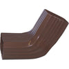 Repla K 2 x 3 In. Vinyl Brown Front or Side Downspout Elbow