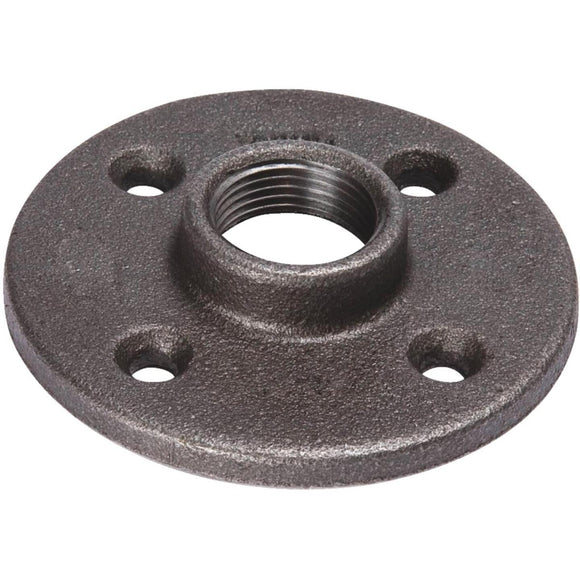 Southland 1-1/2 In. x 4-9/16 In. Black Iron Floor Flange