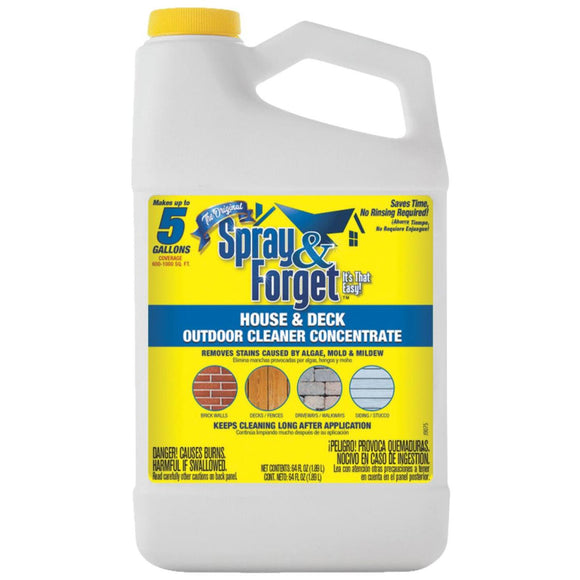 Spray & Forget 64 Oz. Liquid Concentrate House & Deck Outdoor Cleaner Mold Stain Remover