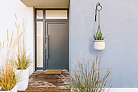 National Hardware Curved Hanging Plant Wall Bracket 12-13/16-in, Black