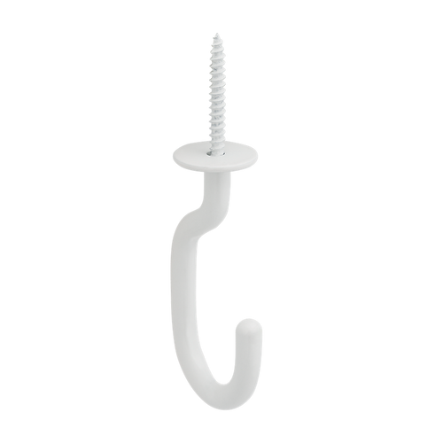 National Hardware Modern Ceiling J Hook 3-11/32-in, White