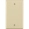 Leviton 1-Gang Standard Nylon Blank Wall Plate, Light Almond