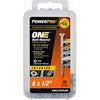Power Pro One Interior Screws, Flat Head, Zinc-Plated, #6 x 1/2-In., 50-Pk.