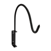 National Hardware Curved Hanging Plant Wall Bracket 12-13/16-in, Black
