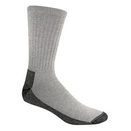 Work Socks, Grey, Men's XL, 3-Pk