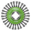 X-Lock Knotted Wire Wheel, Stainless Steel, 4.5-In.