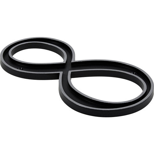 Hillman Black & Silver Reflective Plastic House Number 8