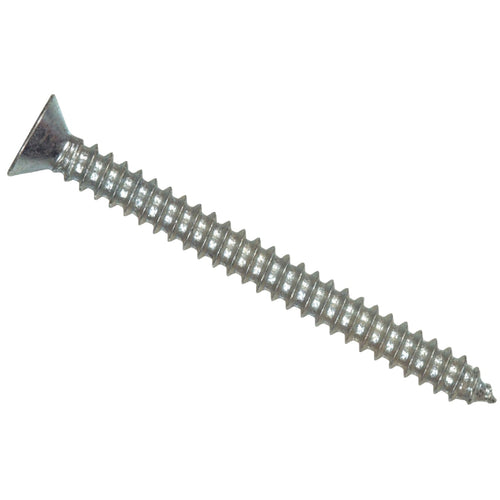 Hillman #6 x 1/2 In. Phillips Flat Head Stainless Steel Sheet Metal Screw (100 Ct.)
