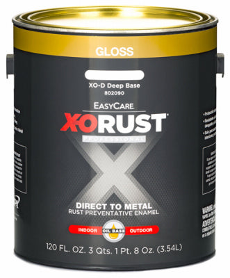 EasyCare X-O Rust Premium Anti-Rust Enamel, Gloss Deep Base, Oil-Base, 1 Gallon