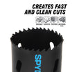 Spyder 600084CF 2-1/4 Bi-Metal Hole Saw Rapid Core Eject™