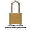 Master Lock 875DLH 2in (51mm) Wide Set Your Own Combination Padlock with 2in (51mm) Shackle