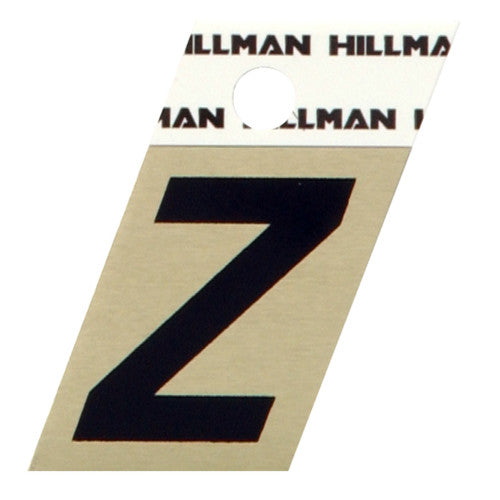 Hillman Adhesive Angle-Cut Letter Z Black and Gold