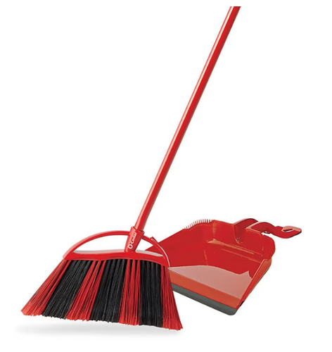 O-CedarPowerCorner One Sweep Large Broom with Step-On Dust Pan