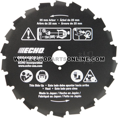 Echo 99944200141 - 22-Tooth Clearing Saw Blade 8 Diameter 25MM ARBOR