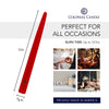 Colonial Candle 12 Red Handipt Taper, 12 Pack