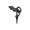 Fusion 100 Lumens Black Metal/Plastic Solar Wall Mount Spotlight
