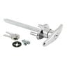 Prime Line Diecast Keyed T-Handle, 5/16 In. x 4-5/8 In. Square Shaft, Chrome Finish