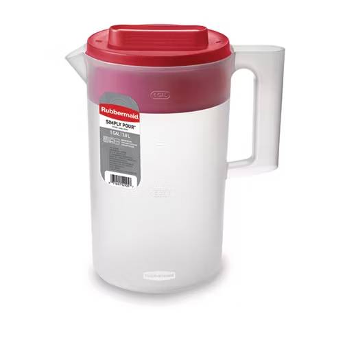 Rubbermaid Simply Pour® Pitcher, Plastic Pitcher with Multifunction Lid