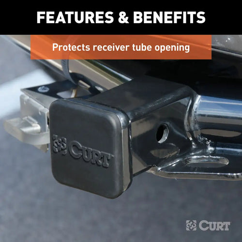 Curt 2 Rubber Hitch Tube Cover (Packaged) #22276