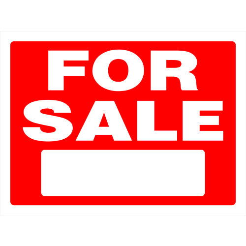 Hillman For Sale Sign Red and White (18 x 24)