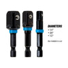 Spyder 3-Piece Impact Socket Driver Adapter Set (1/4, 3/8, 1/2)