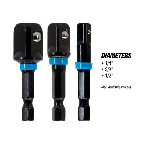 Spyder 3-Piece Impact Socket Driver Adapter Set (1/4, 3/8, 1/2)